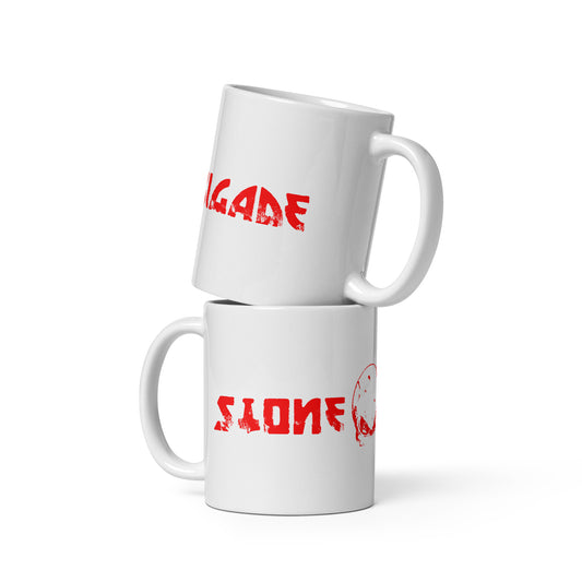 Stone Brigade white mug